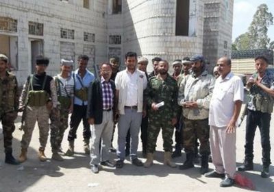 الحزام الأمني يلاحق المعتدين على مستودع الإغاثة بمريس مديرية قعطبة