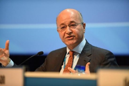 الرئيس العراقي يدعو إلى تظافر الجهود لمحاربة البؤر الإرهابية