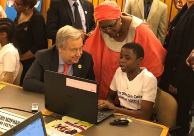 جوتيريش: العالم بحاجة إلى فتيات لديهن معرفة بالتكنولوجيا والعلوم