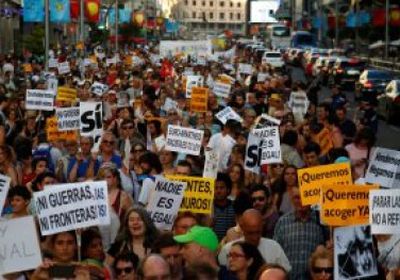 45 ألف شخص يشاركون في مظاهرات مدريد ضد الحكومة  