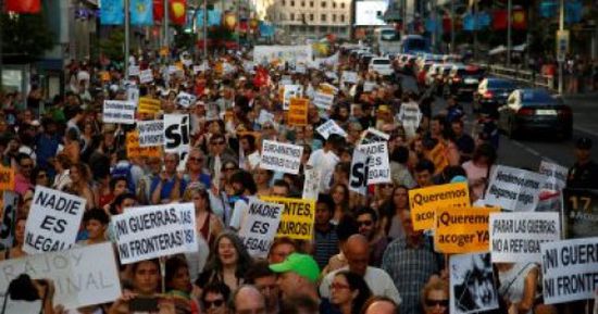 45 ألف شخص يشاركون في مظاهرات مدريد ضد الحكومة  