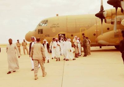 استقبال الدفعة الثانية من معتمري المهرة بمطار الغيضة الدولي