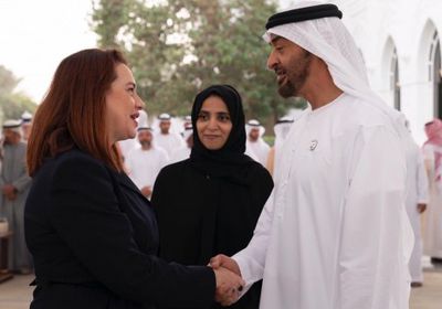بن زايد يلتقي رئيسة الجمعية العامة للأمم المتحدة