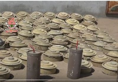 الفرق الهندسية لألوية العمالقة تنزع 250 لغم من قرية القضبة بالحديدة (فيديو)