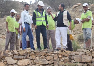 منسق "تحسين سبل العيش" بلحج لـ(المشهد العربي): تدشين مشروع بناء وإصلاح المدرجات الزراعية بحالمين