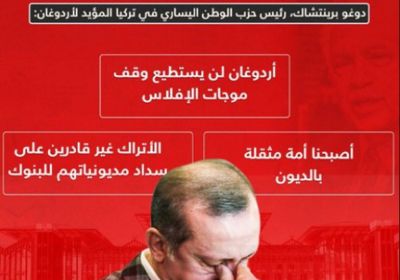حليف أردوغان يتنبأ بنهاية عصره في تركيا.. (انفوجراف)