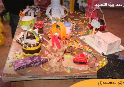 تنظيم أنشطة دعم نفسي في مدرسة بالرقة السورية.. (صور)