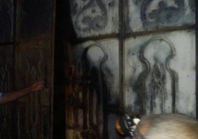 نشوب حريق داخل مقهى بمدينة الحبيلين في ردفان 