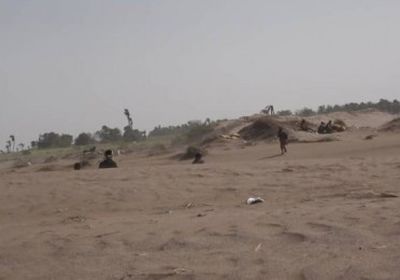 مليشيات الحوثي تستهدف مواقع العمالقة في الجبلية بالحديدة 