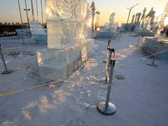 بسبب درجات الحرارة..  معرض "عالم هاربين" للجليد والثلوج يغلق قبل موعده