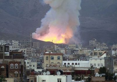 مقاتلات التحالف تقصف أهدافاً لمليشيات الحوثي في قاعدة الديلمي الجوية&nbsp;