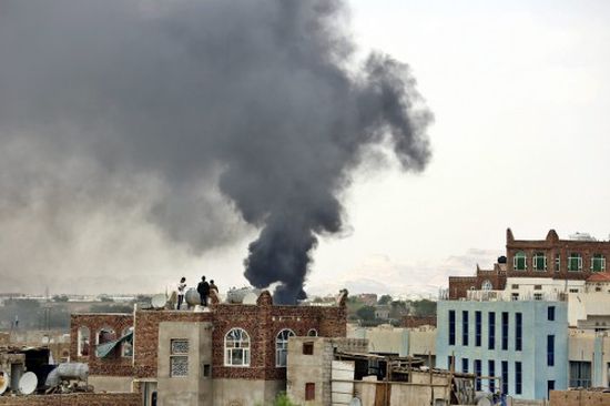مقاتلات التحالف العربي تدك مواقع حوثية في صنعاء