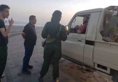 قيادة الحزام الأمني بعدن تزور ساحل أبين