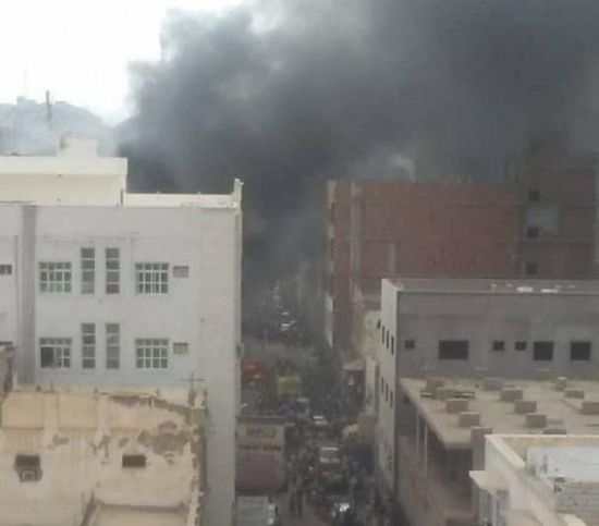 حريق بعمارة سكنية بكريتر