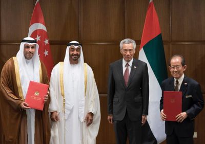 الإمارات وسنغافورة توقعان إعلان شراكة شاملة بين البلدين