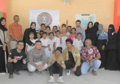 أنشطة ترفيهية وفعالية إنسانية من الانتقالي الجنوبي لذوي الاحتياجات الخاصة بالمعلا (صور)