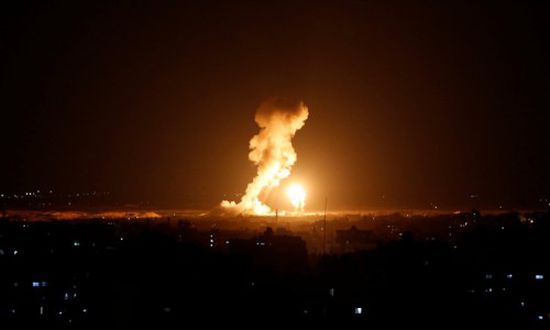 قصف إسرائيلي على مواقع لحماس بغزة