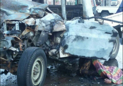 حادث مروري يؤدي بحياة سائق طقم عسكري في عدن 