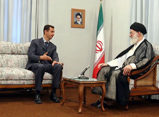  إيران تؤكد عدم علم " ظريف " بزيارة الأسد