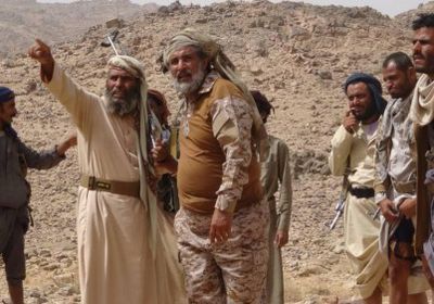 قائد محور الجوف يتفقد جبهات القتال في خب والشعف وصبرين&nbsp;