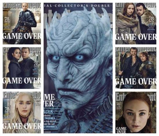 قبل عرض الموسم الأخير.. أبطال Game of Thrones يتصدرون Entertainment Weekly