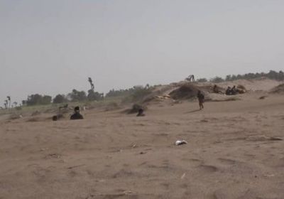 مليشيات الحوثي تقصف مواقع العمالقة في الجبلية والفازة بالتحيتا