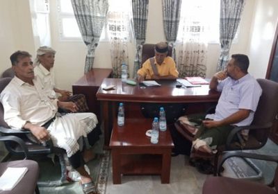 رئيس انتقالي أبين يناقش بعض المستجدات مع رؤساء الإدارات التنفيذية&nbsp;