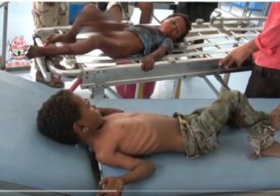 قصف حوثي يصيب امرأة وطفليها في الجبلية بالحديدة (فيديو)