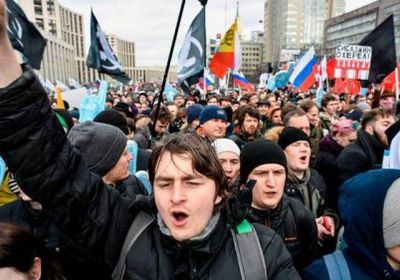 احتجاجات بروسيا على رقابة الإنترنت