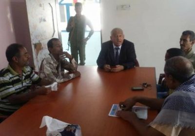 الوالي يبحث مع انتقالي المعلا سبل تطوير عمل القيادة المحلية بالمديرية