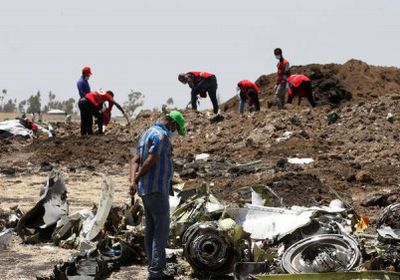 نقل الصندوقين الأسودين للطائرة الإثيوبية المنكوبة إلى أوروبا لفحصهما