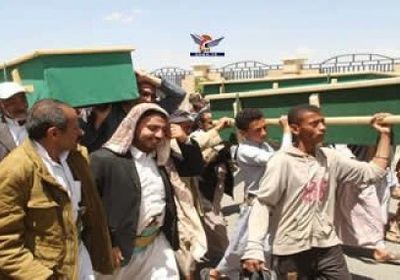 مليشيا الحوثي تشيع عشرات القتلى في مواجهات حجور