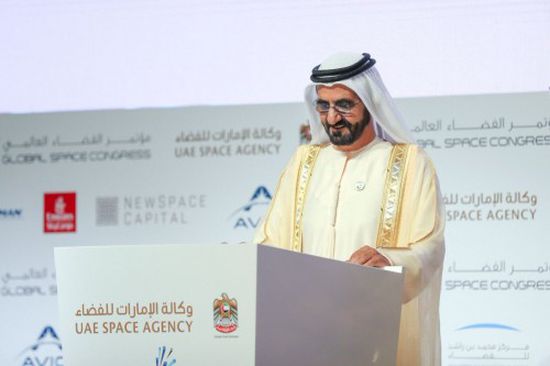 بن راشد يشهد انطلاق أعمال مؤتمر الفضاء العالمي بأبوظبي (صور)