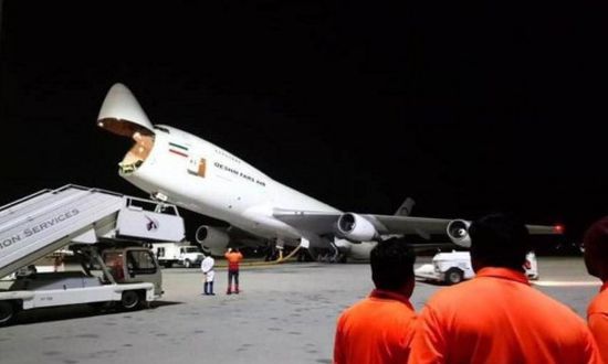 حادث طائرة فاضح بمطار الدوحة يكشف الدعم الإيراني لقطر (صور)