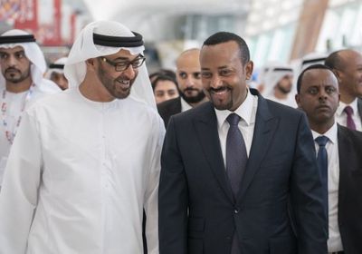 الشيخ محمد بن زايد يستقبل "آبي أحمد" لبحث تعزيز العلاقات مع إثيوبيا