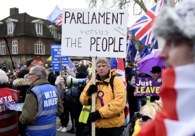 مظاهرات في لندن للمطالبة بإجراء استفتاء جديد حول "بريكست"