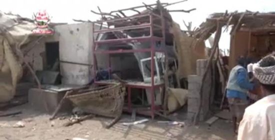 مليشيات الحوثي تقصف سوق المتينة الشعبي بالجبلية في الحديدة