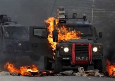 اشتباكات عنيفه بين الفلسطينين وقوات الاحتلال الإسرائيلي 
