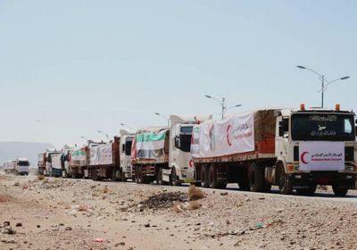 العرب ينشر صورا من قوافل المساعدات الإنسانية في شبوة