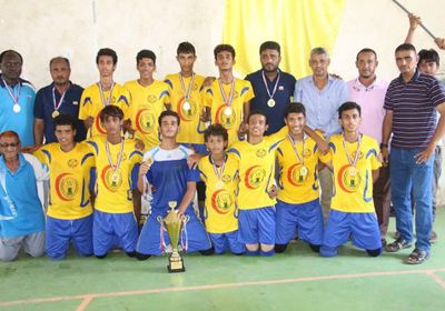 ناشئو الشعلة يتوجون ببطولة المحبة والسلام لـ "كرة الطائرة" في عدن