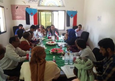 انعقاد الاجتماع الدوري لرؤساء الهيئة التنفيذية بانتقالي لحج