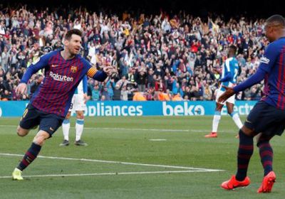ميسي يقود برشلونة لفوز صعب على إسبانيول بالليجا