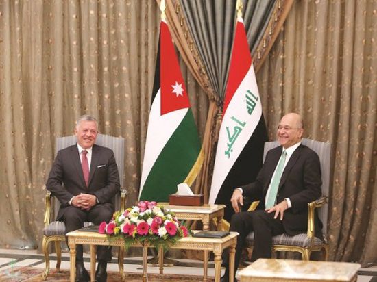 العاهل الأردني يبحث مع الرئيس العراقي دعم العلاقات بين البلدين