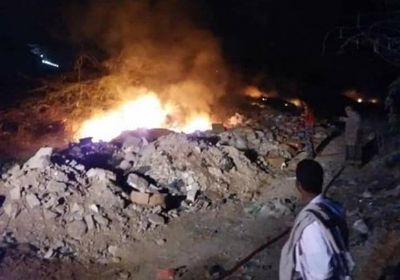 الدفاع المدني يخمد حريقا في مسيال سمعون بالشحر