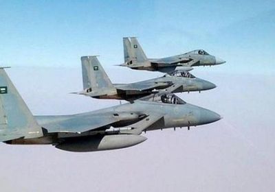 مقاتلات التحالف تقصف تعزيزات عسكرية للحوثيين شمال غربي الضالع