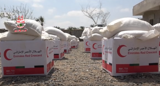 الهلال الإماراتي يوزع 250 سلة غذائية في الدريهمي بالحديدة (فيديو)