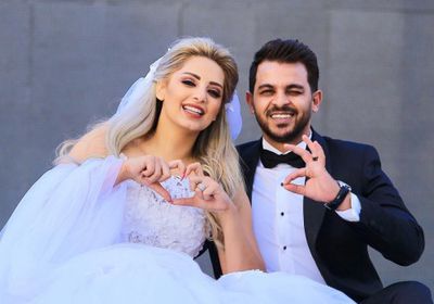 أحدث صورة لمحمد رشاد ومي حلمي من شهر عسلهما في دبي