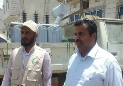 محول جديد ببعض مناطق ردفان لإنهاء أزمة الكهرباء