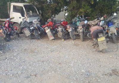 في حملة مرورية موسعة ..ضبط 13 دراجة بخارية مخالفة في الغيضة