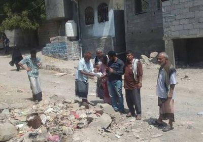 منظمة دولية تبحث مشاكل الصرف الصحي في ردفان (صور)  